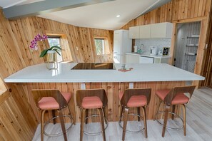 Kylskåp, mikrovågsugn, ugn och spishäll