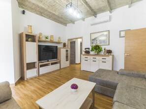 TV, caminetto