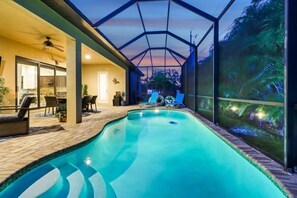 A heated pool