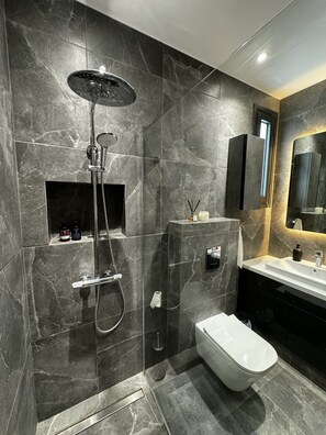 Towels, soap, shampoo, toilet paper - Modern 2 Bedroom house (Pareklisia)