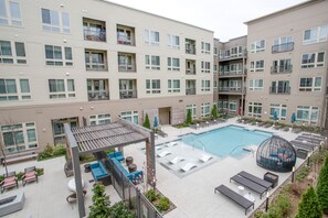 Business-Apartment | Blick vom Balkon