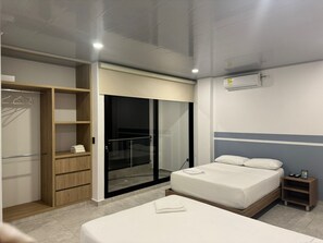 Phòng 4 tiện nghi đơn giản | Truy cập Internet không dây miễn phí, bộ trải giường 