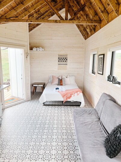 Hidden Haven Tiny House 2.0. Wide open spaces for humans and dogs!