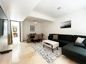 Living area - Condesa Residence Amsterdam 102 Parque México and Parque España Area (Ciudad de México)