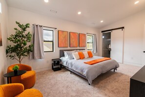 4 habitaciones, escritorio, wifi gratis y ropa de cama