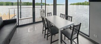 Acogedor barco en Zlocieniec con vistas.