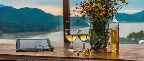 Blick von der Unterkunft