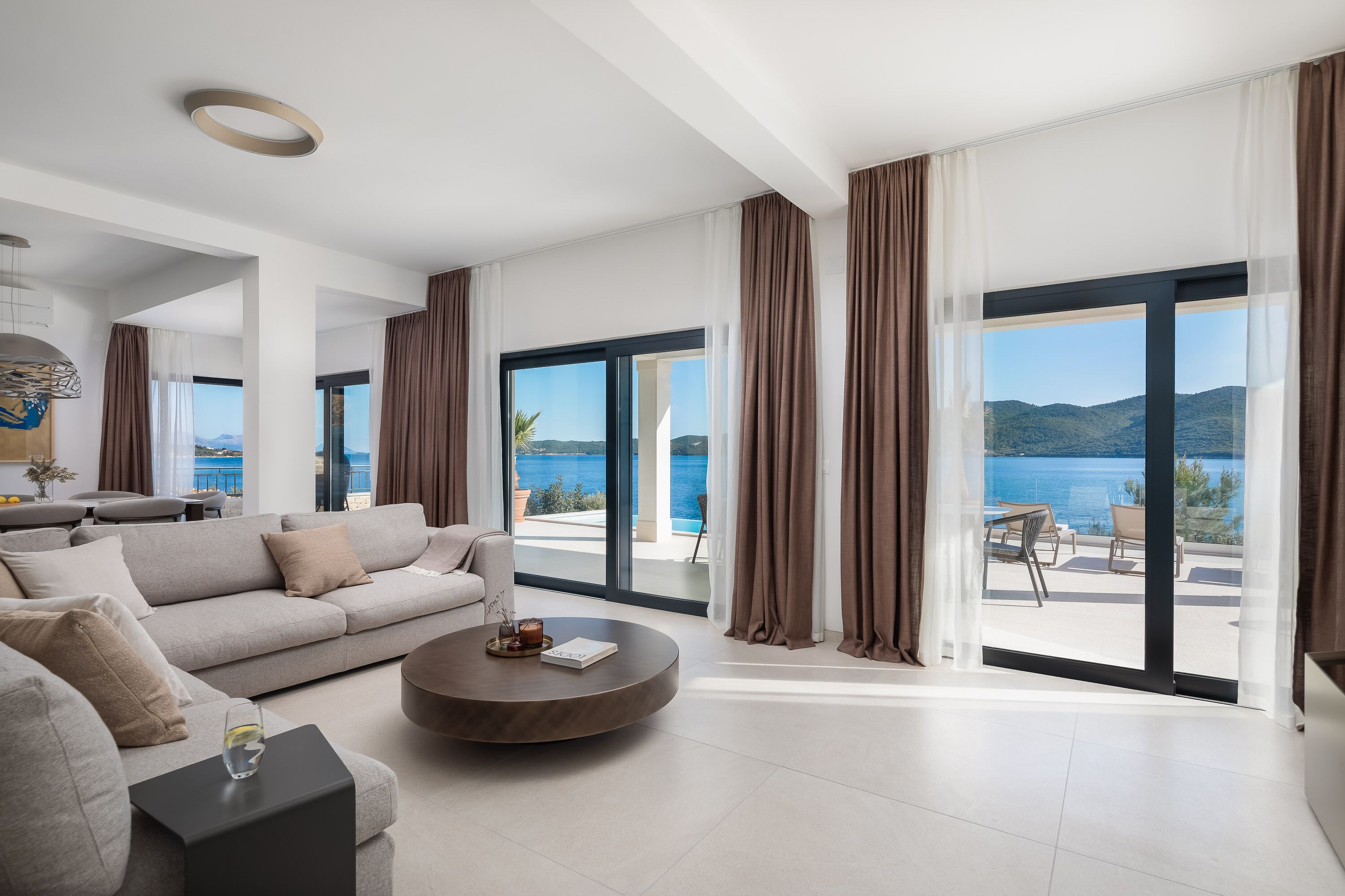 Luxury Villa | Living area | 55-inch LCD TV with digital channels