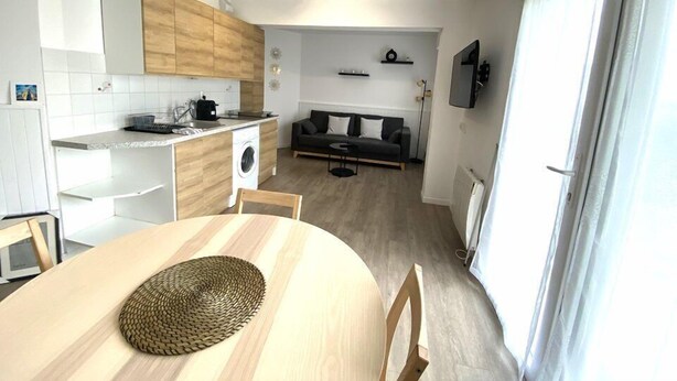 Interior - Charming apartment 2 to 4 people 200m from the beach with wifi (PLOEMEUR)