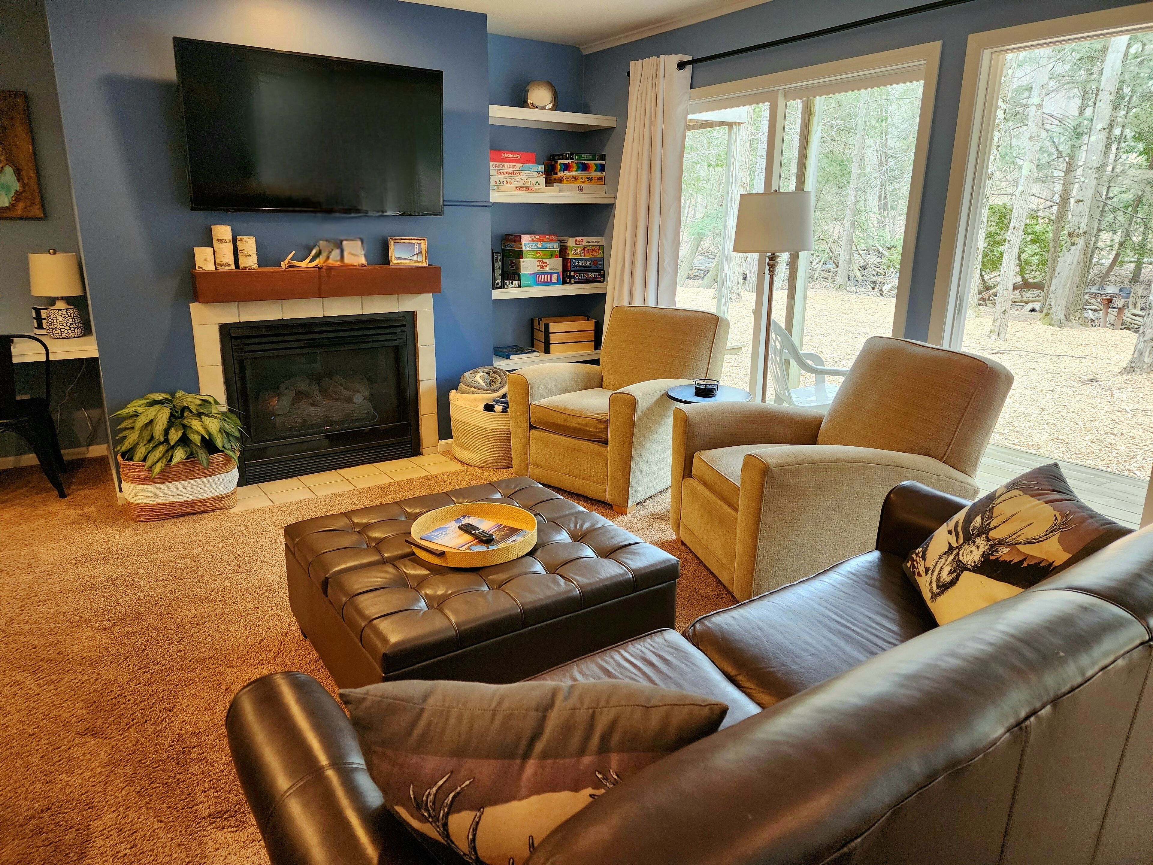 Spacious living room with plenty of comfy seating for everyone