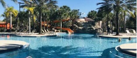 A heated pool