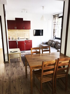 Apartamento familiar | Zona de estar | Una televisión de pantalla plana