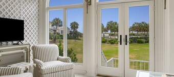 This villa offers stunning views of the ocean and the calming sound of the waves