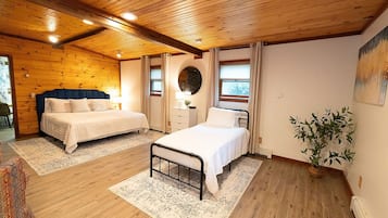 4 habitaciones, tabla de planchar con plancha y cuna de viaje