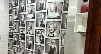 One block from downtown, fully furnished with all the amenities.