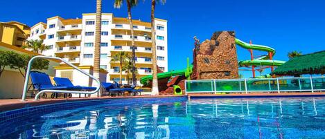 Piscine extérieure, piscine chauffée