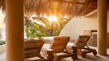 Lyxvilla - utsikt mot stranden | Terrass/Patio