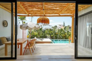 Villa, 2 Bedrooms, Pool View | Dining room - Villa Rosado Canggu (Canggu)