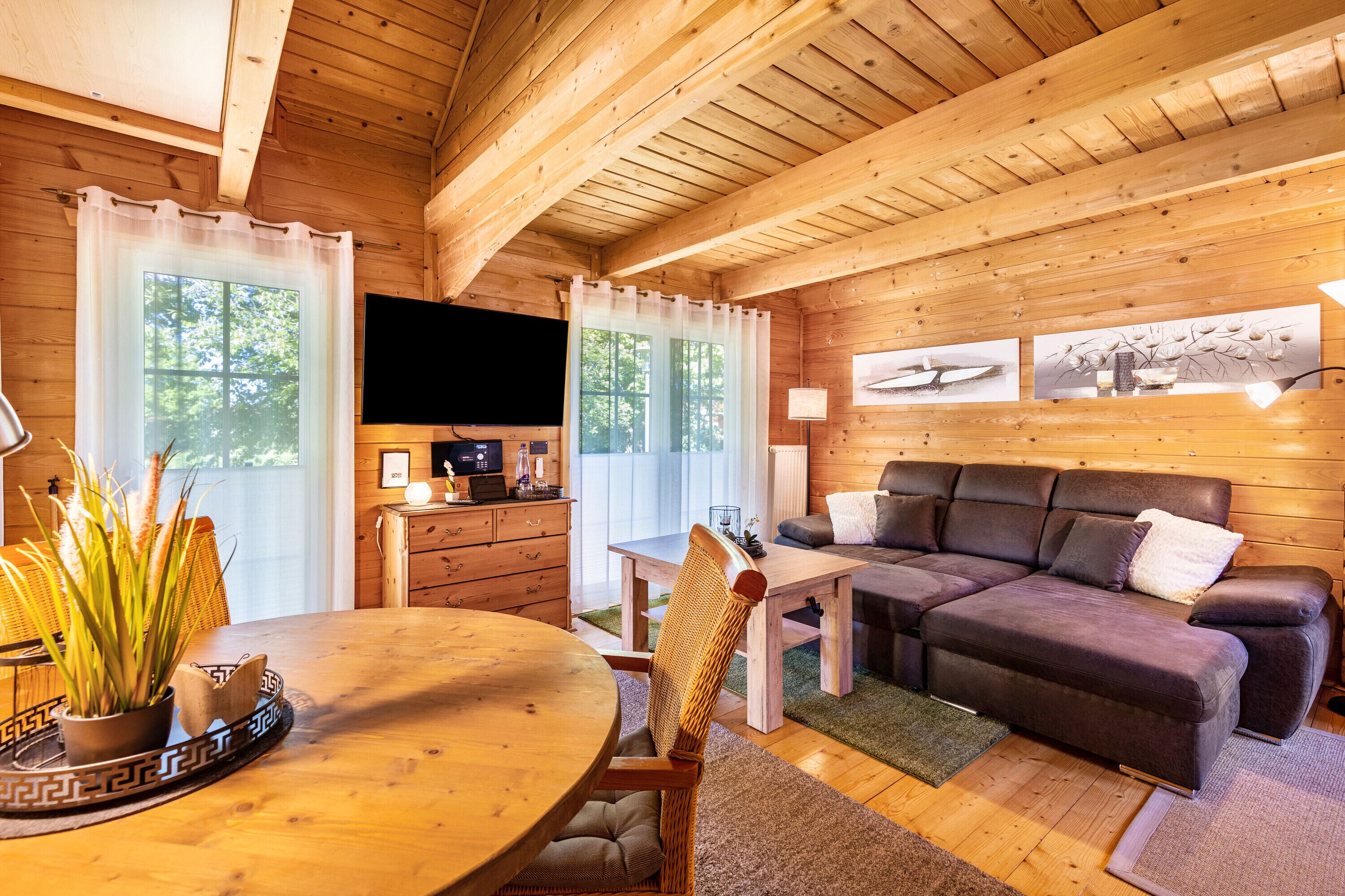 TV, DVD player, stereo