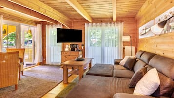 TV, DVD player, stereo