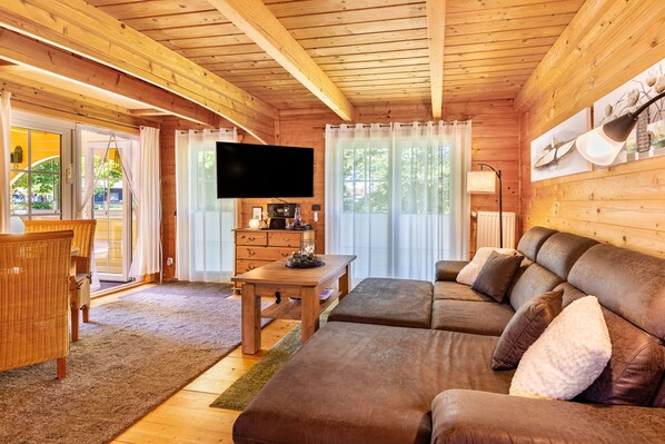 TV, DVD-spiller og stereoanlegg