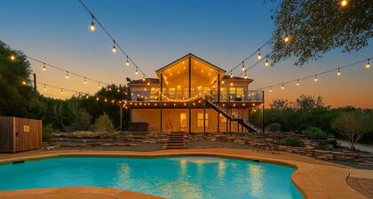 Private Hill Country Pool Retreat w/ Skyline Views