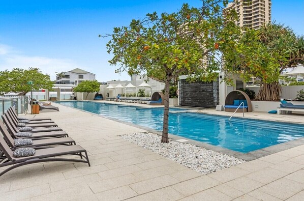 Indoor pool, a heated pool