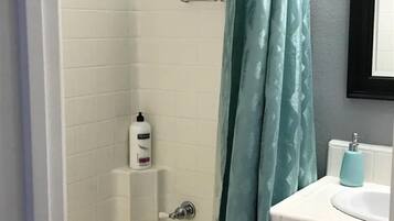 Towels, soap, shampoo, toilet paper