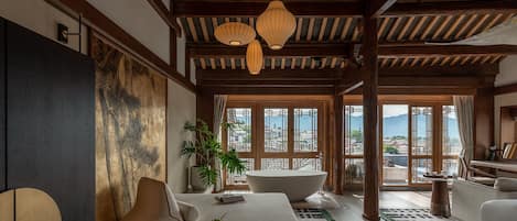 1 habitación y ropa de cama de alta calidad