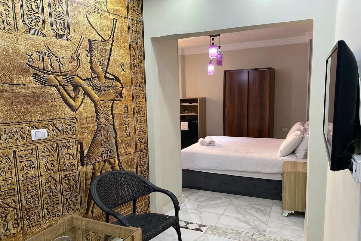 Phòng Suite Deluxe | Bộ trải giường bằng vải cotton Ai Cập, bộ đồ giường cao cấp