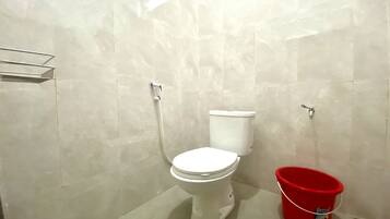 Shower, towels, soap
