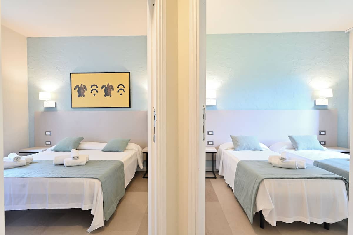 1 slaapkamer, een kluis op de kamer, beddengoed