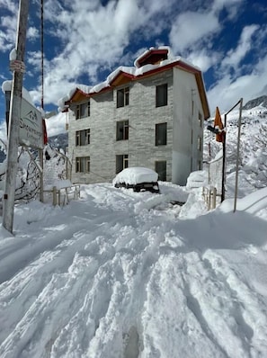 Overnatningsstedets facade