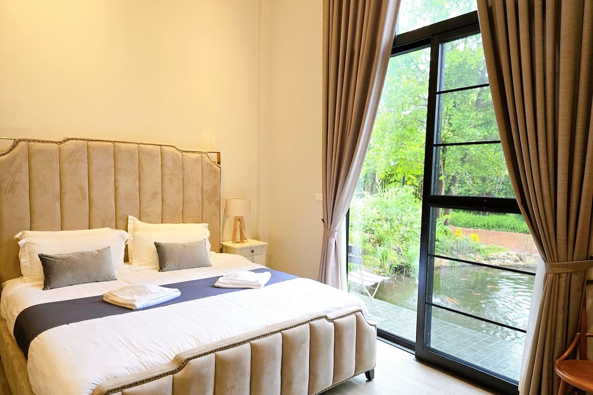 Deluxe Garden View | Wi-Fi ฟรี, ผ้าปูที่นอน