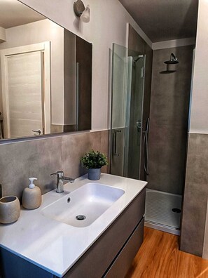 Douche, articles de toilette gratuits, sĂšche-cheveux, bidet