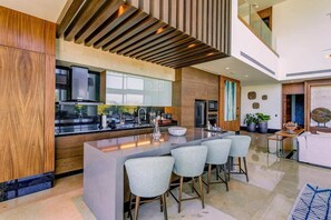 Fridge, microwave, oven, stovetop - 4BD Nuevo Vallarta Luxury Resort w Ocean View (Nuevo Vallarta)