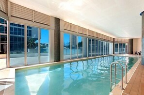 Indoor pool, a heated pool