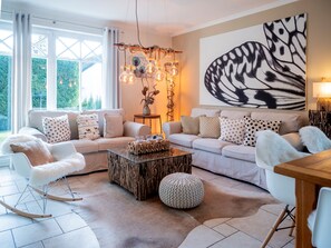 TV, fireplace, DVD player - Ostseezwilling 2, Traumhafte Doppelhaushälfte für 6 Personen in Zingst mit Kamin (Zingst)