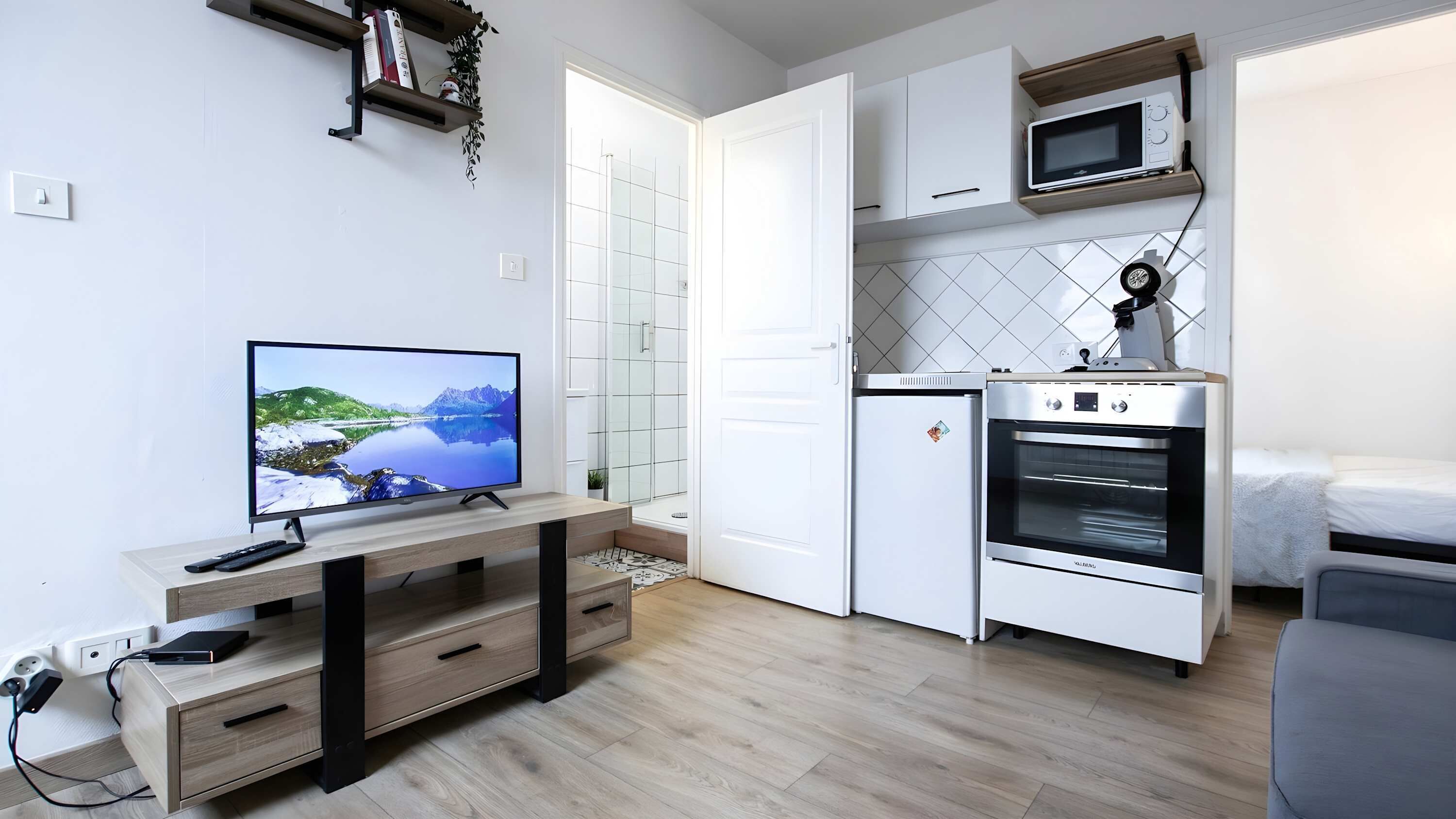 1 habitación, cuna de viaje, wifi y ropa de cama 