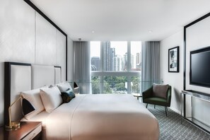 Literie hypoallergénique, minibar, coffres-forts dans les chambres