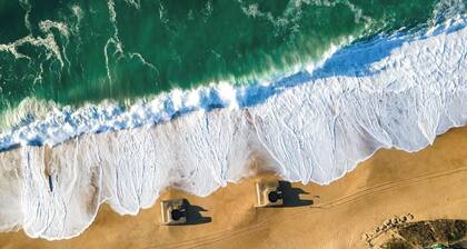 Villa Océandes: feet in the sand, 300 m from the ocean, 12 people, swimming pool