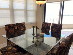 Dining - Beachfront 2BR/3BA condo with pool, WiFi, and panoramic views. (Marco Island)