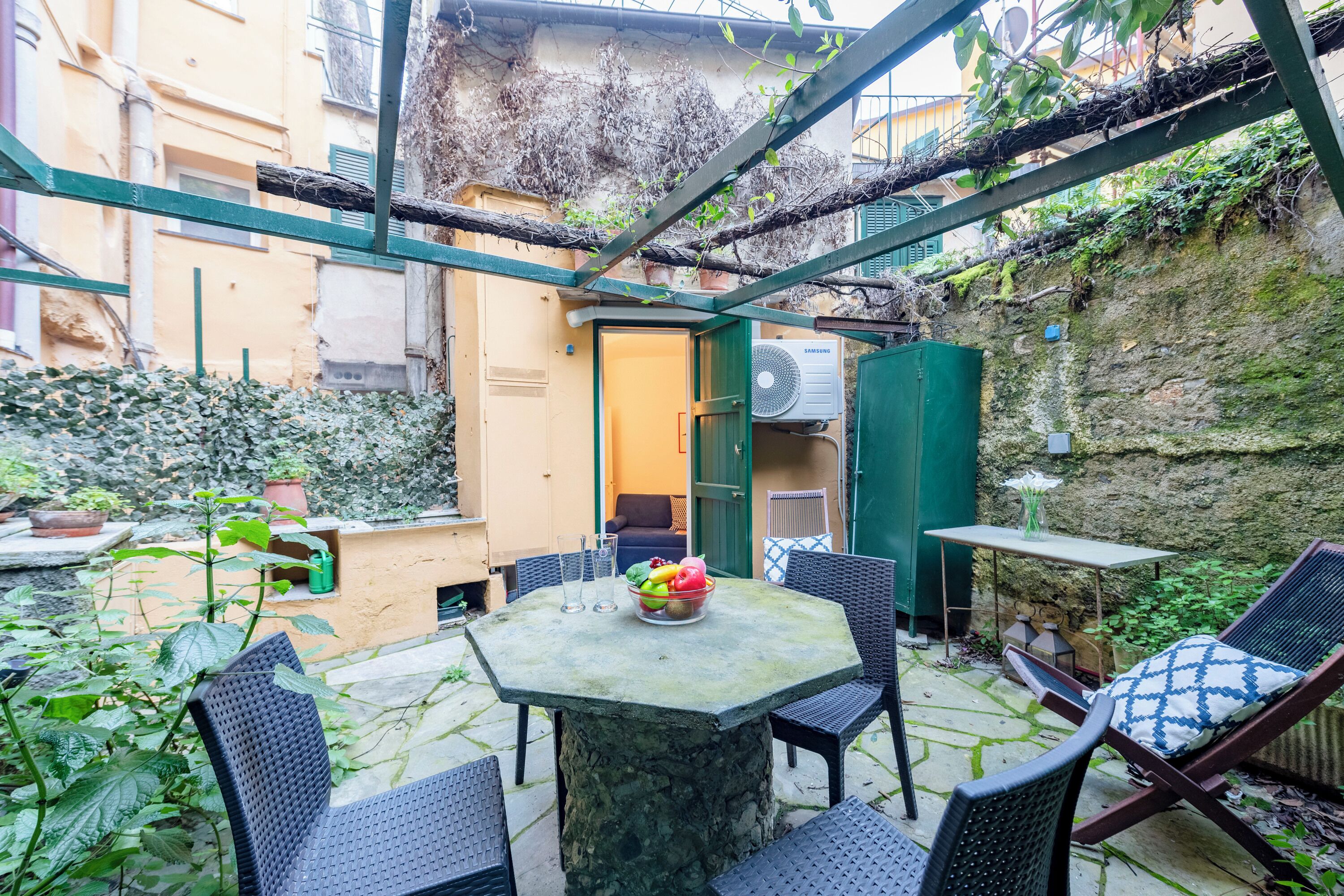 Lägenhet Standard - flera sovrum - 2 badrum - mot havet (Portofino Apartment Sea View Dream) | Restaurang utomhus