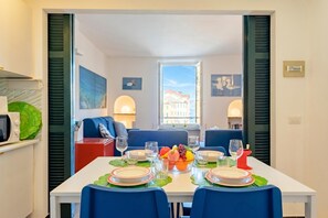 Standardlejlighed - flere soveværelser - 2 badeværelser (Portofino Apartment Sea View Dream) | Spiseområde