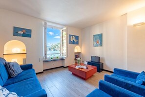 Standard Apartment, Multiple Bedrooms, 2 Bathrooms, Sea Facing (Portofino Apartment Sea View Dream) | Living area | 21-inch Smart TV with cable channels - Portofino Apartment Sea View Dream (Portofino)
