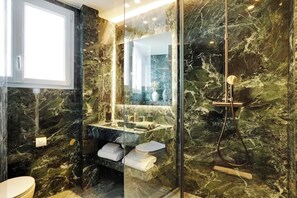 Shower, hair dryer