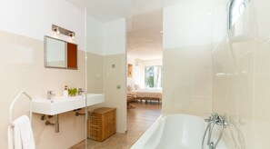 Hair dryer, towels