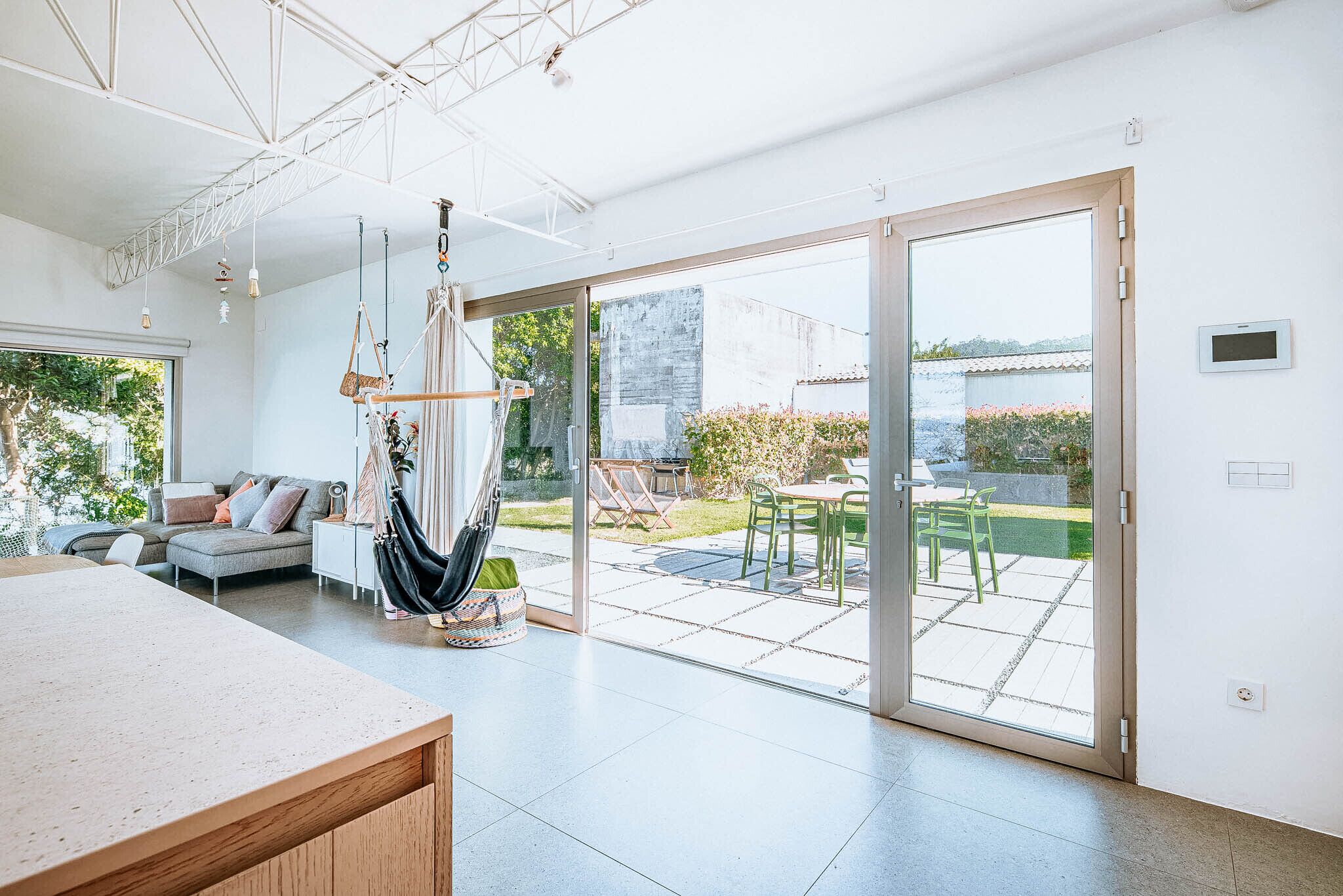 Fireplace, ping pong