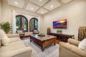 TV connectée, cheminée, espaces bureaux