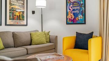 Televisie en een open haard